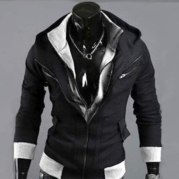 Sweatshirt hoodie Sweat à capuche Gilet outwear Sport Men fashion Noir